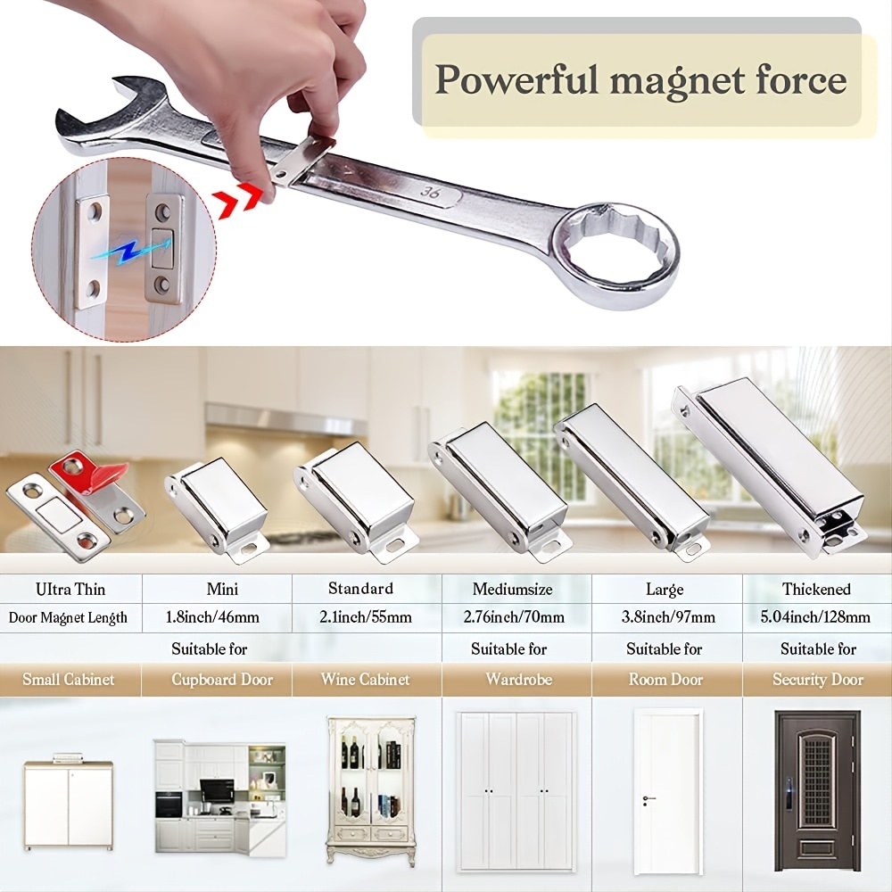 Magnetic Door Catch Strong Cabinet Door Magnet Latch - Temu