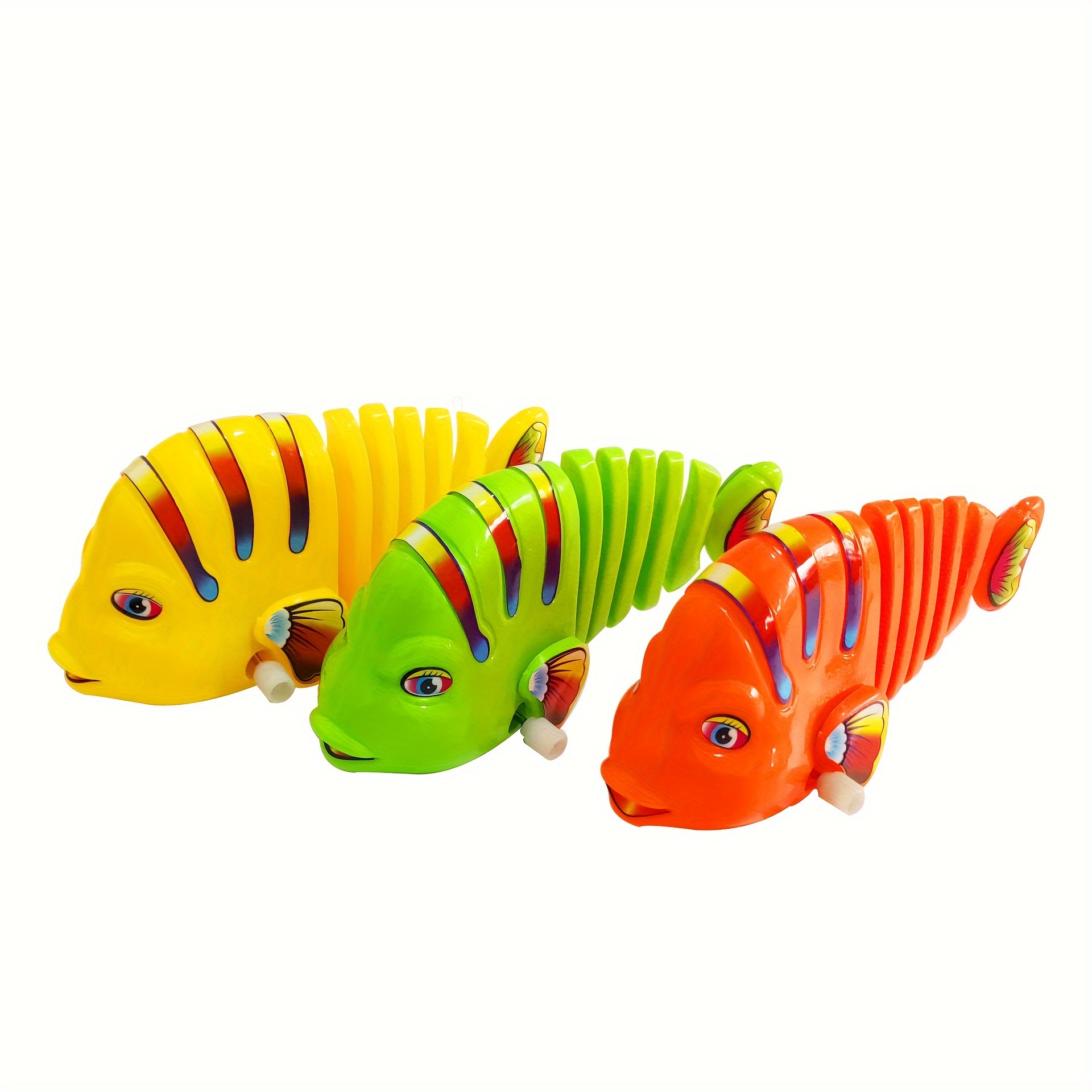 Wind-up Fishing Game Set, For Kids Each Spin Game Includes 5pcs Toys Fish  And 1pc Fishing Rod Great Party Favor, Carnival Prize, Gift For Little Boys  And Girls (available In 3 Colors)