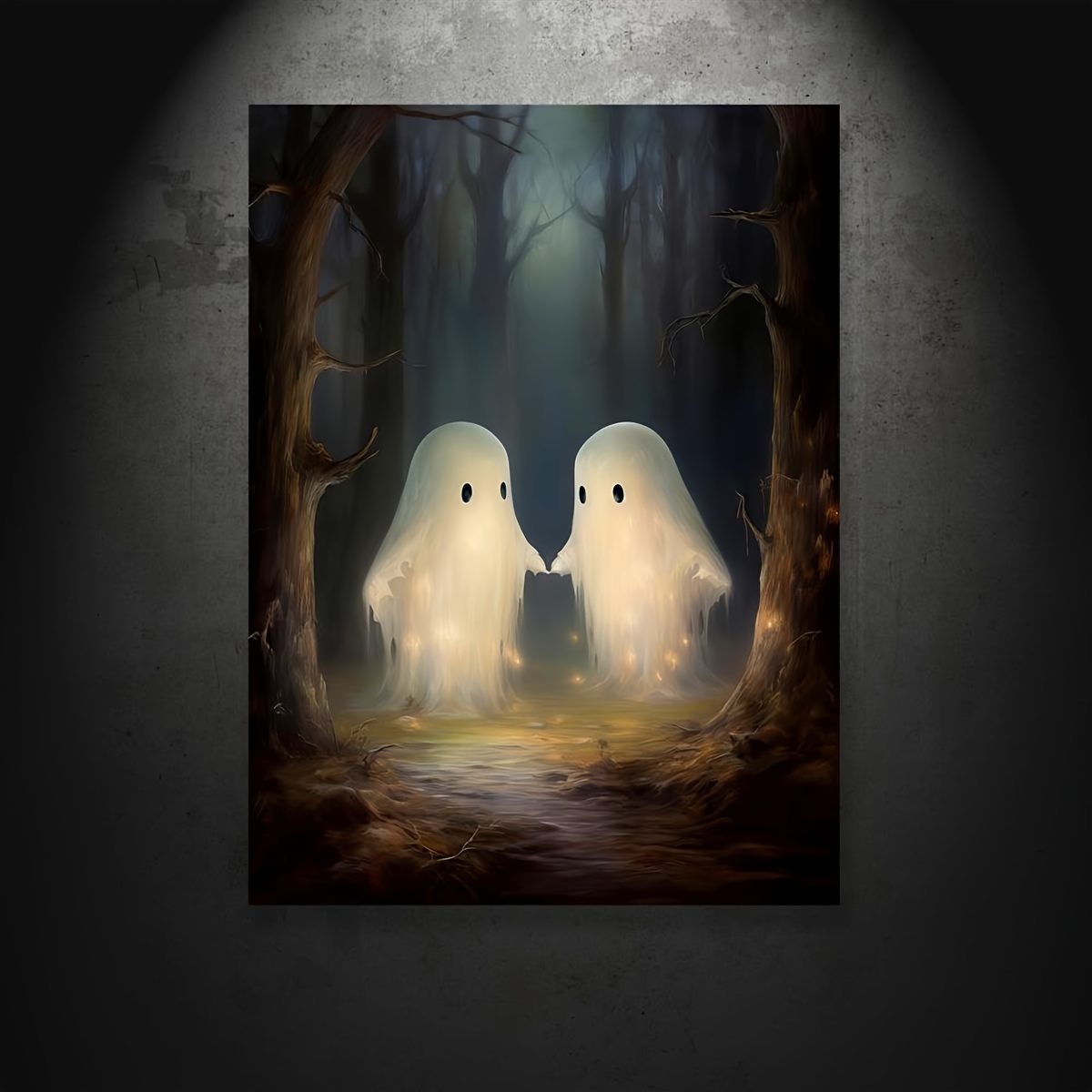 Canvas Poster Vintage Art Cute Ghost Print Gothic Art - Temu Philippines