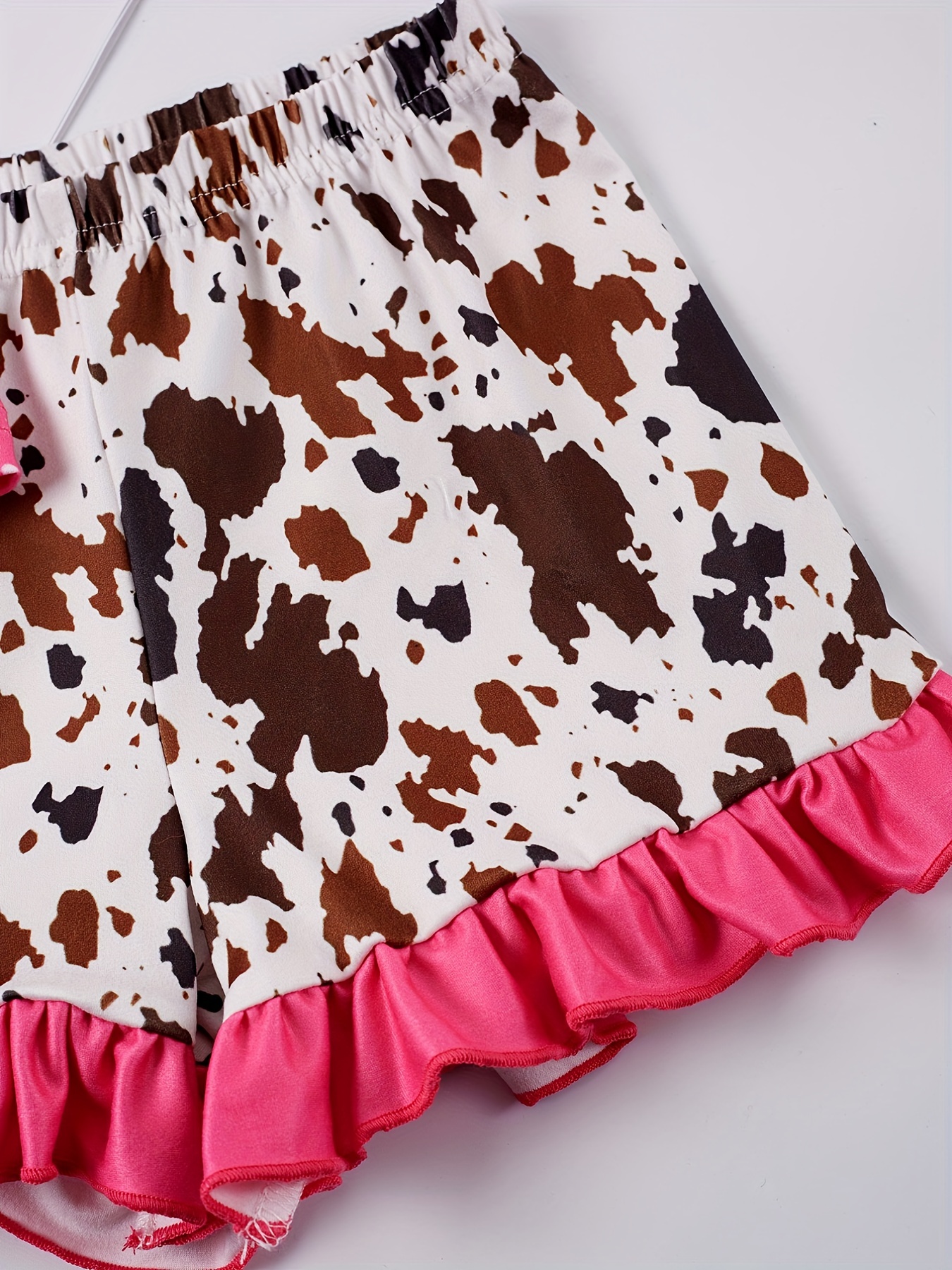 Cow print skirt top toddler