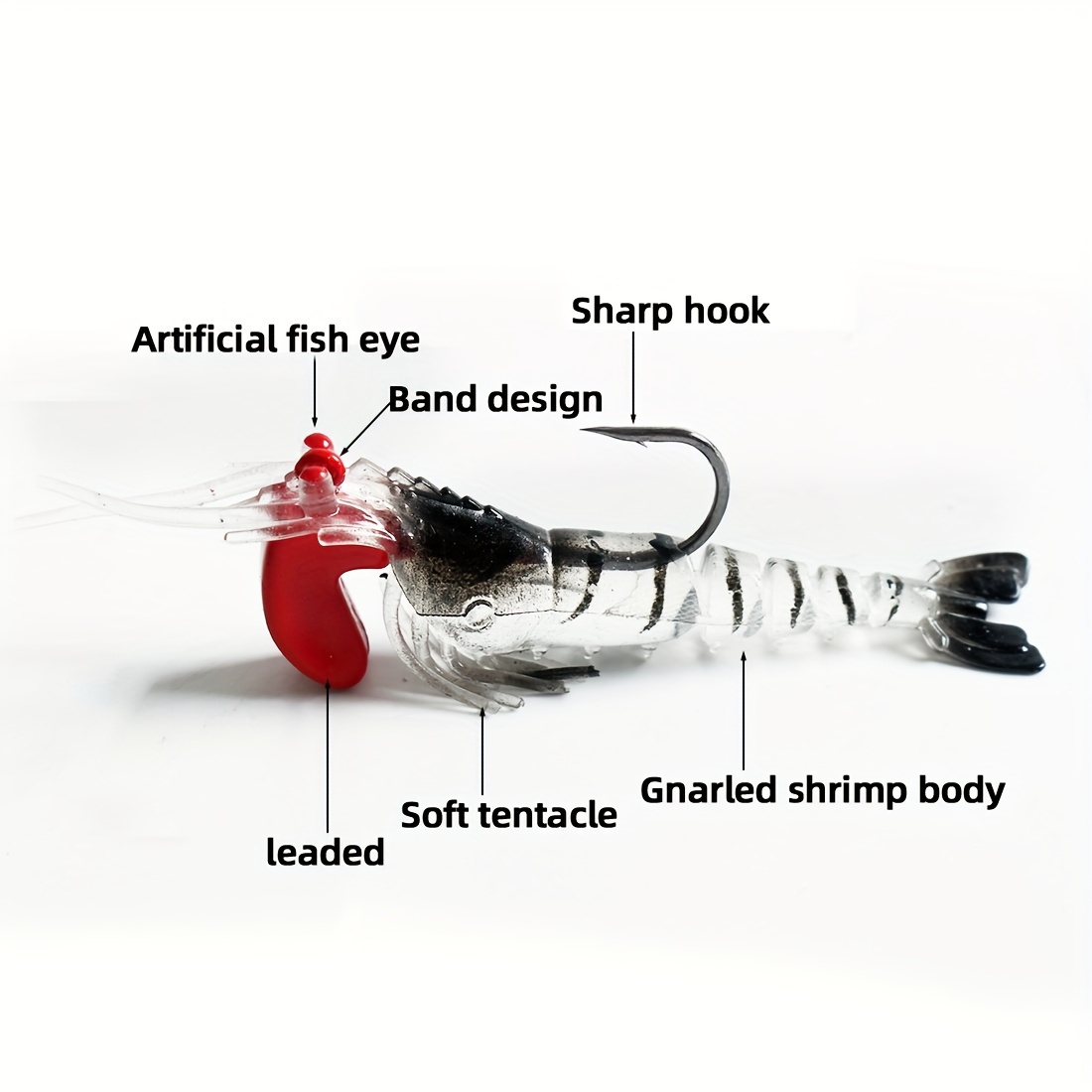 Multi segment Soft Shrimp Leaded Head Bionic Soft Shrimp - Temu