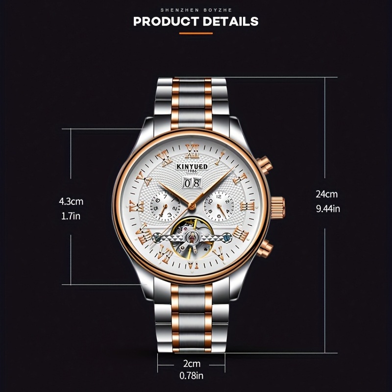 メンズ紳士時計] 腕時計 メンズ 自動巻き 中空トゥールビヨン 機械式 
