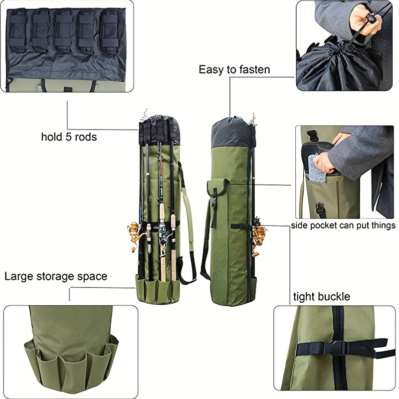 Large Capacity Multifunctional Fishing Bag Fly Fishing Bag - Temu