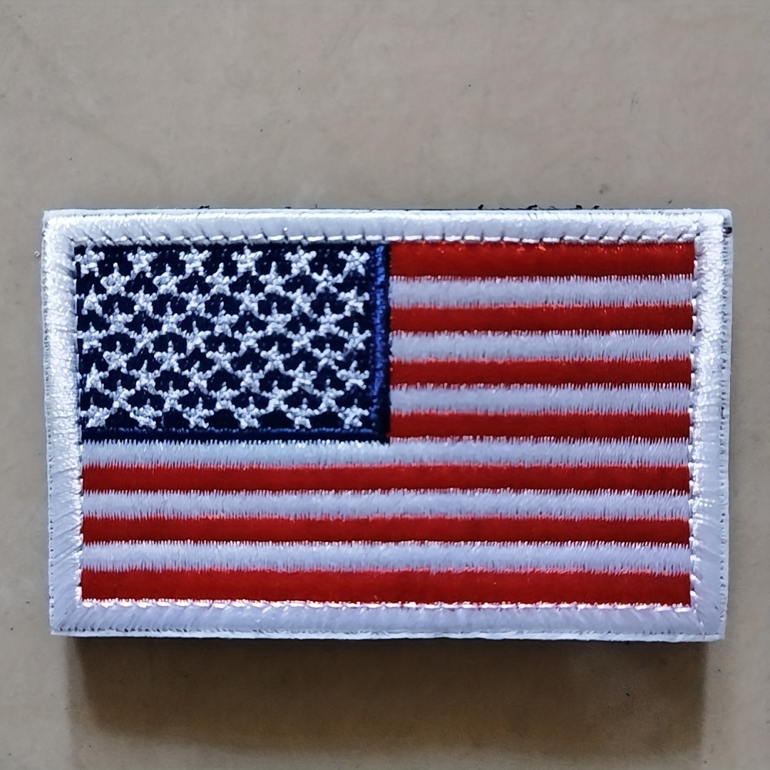  Parches de velcro de Estados Unidos, Parche de bandera  estadounidense para mochilas, Parches para chaquetas