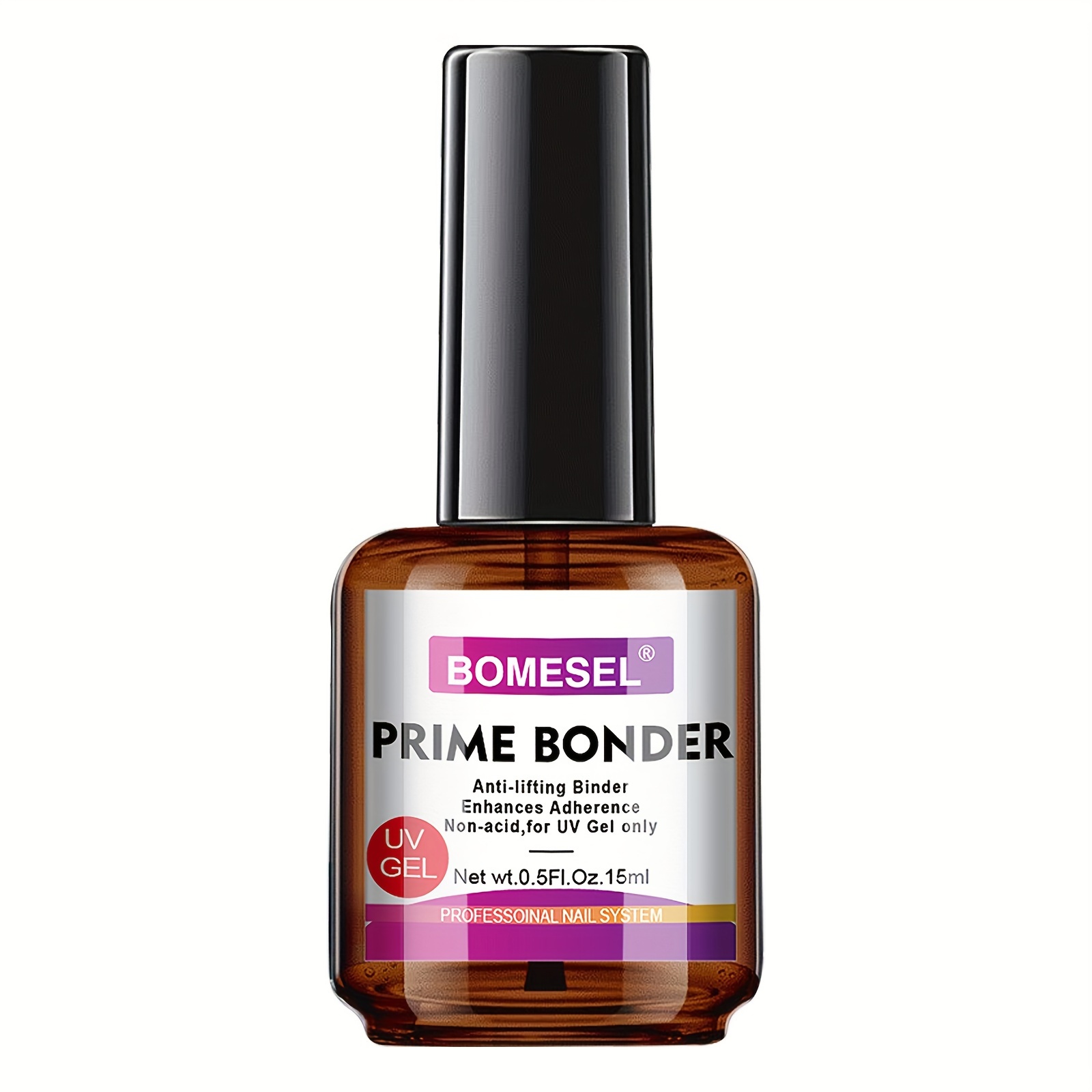 

0.5 Oz Nail Prime Bonder, Non Acid Primer For Uv Gels Fast Dry Superior Bonding Agent, Excellent Adhesion For Nail Gel And Acrylic Nails