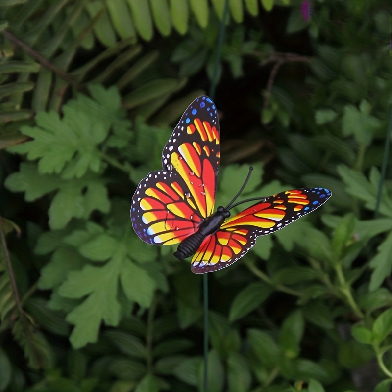 20pcs / 30pcs / 50pcs Artificial Butterfly Garden Decoration 3D Simulation  Butterfly Fake Butterfly Garden Supplies Garden Plant Lawn Decoration