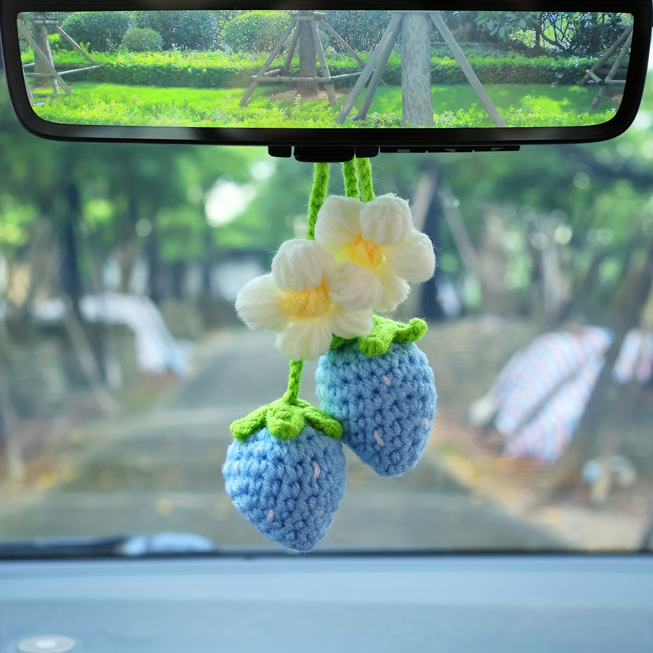 Car Mirror Charm Ornaments-Hanging Cherry Sakura Rear View Mirror Pend –  Carsoda