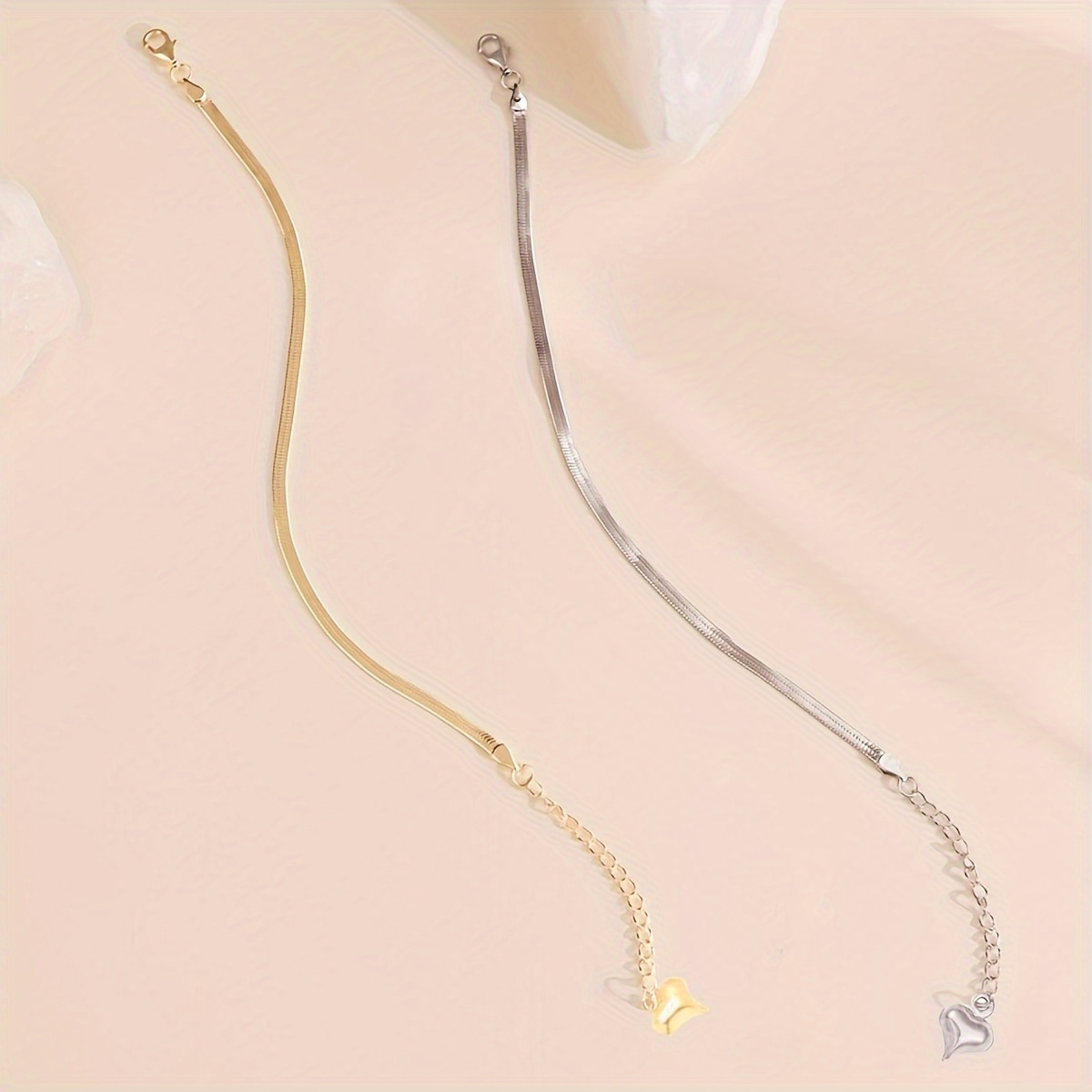 

Stainless Steel Snake Bone Flat Bracelet For Women Banquet Party Fine Jewelry Accessories Daily Wear