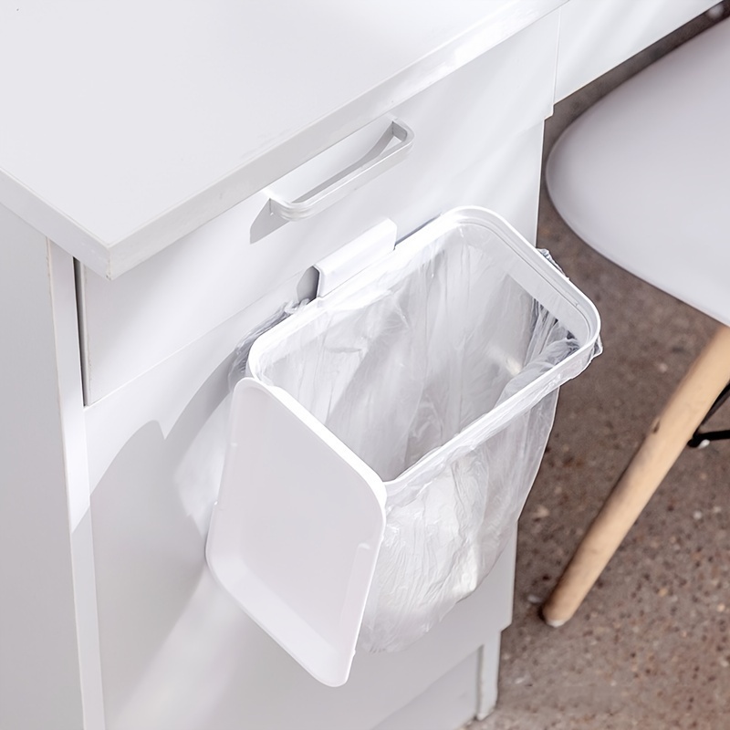 Basurero colgante de cocina, cubo de basura plegable, papelera, cubo de  basura extraíble debajo del gabinete, 12 L + 8 L para colgar debajo del