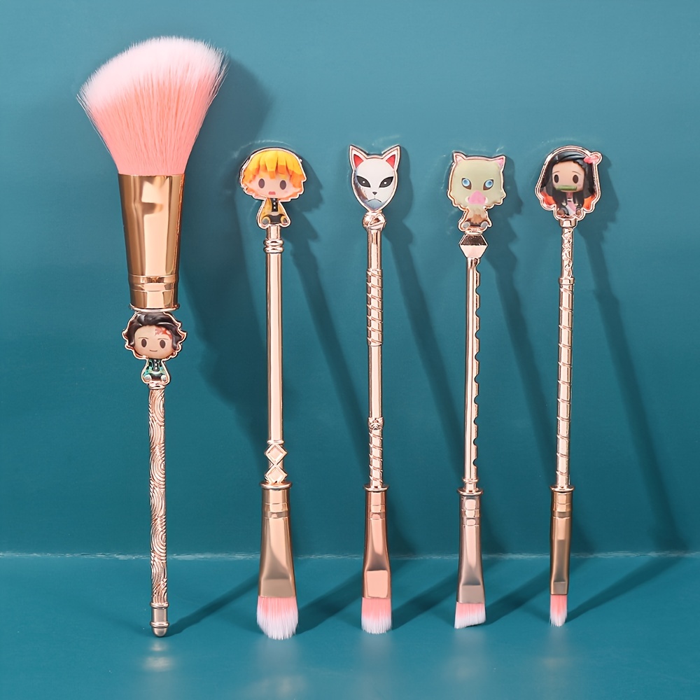 Makeup Brushes Anime Metal Cosmetic Brush Set Eye - Temu