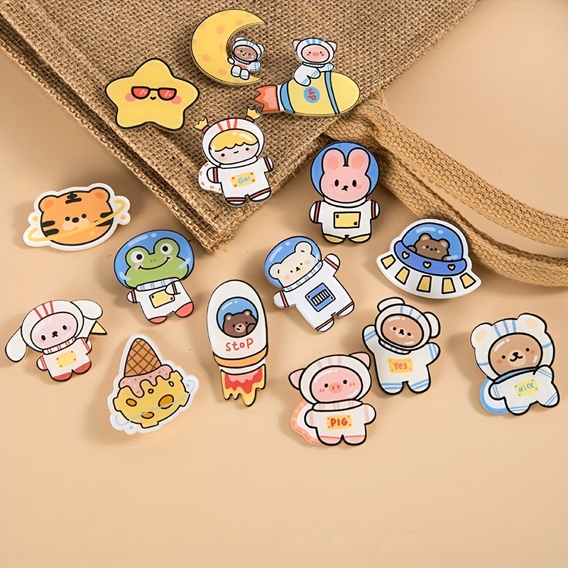 Acrylic Cute Pins Kawaii Backpack Pins Set Women's Acrylic - Temu