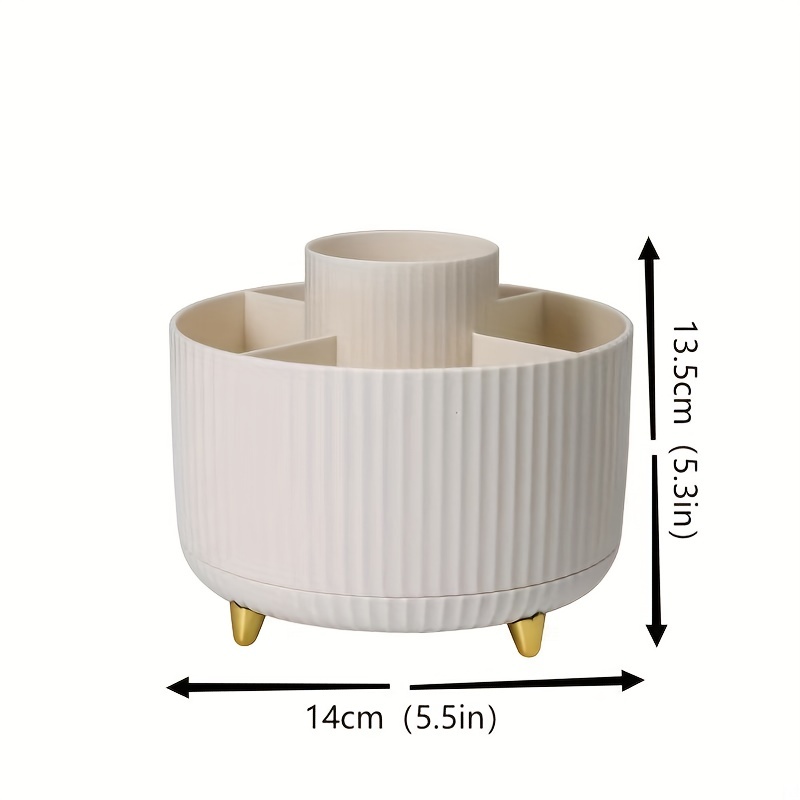 360 Rotating Makeup Brush Holder Organizer