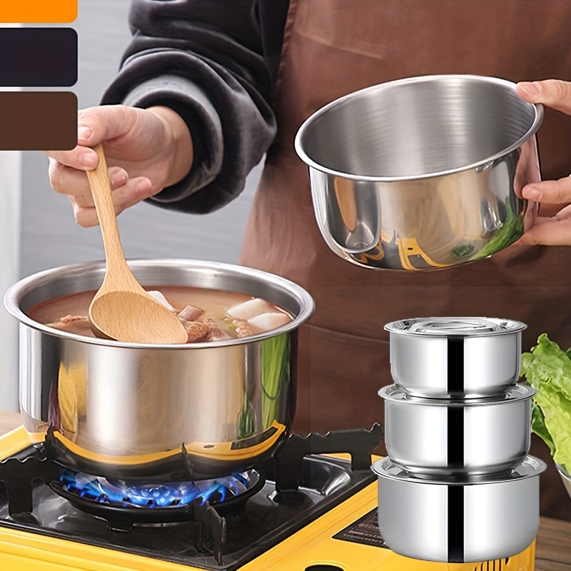 Enamel Double Ear Wok Set Black Enamel Stew Pot Kitchen Home - Temu