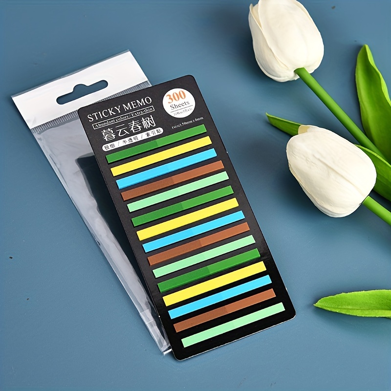 10 Sheets Slim Page Markers Tabs Label Highlighter