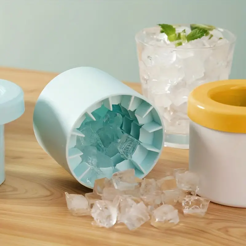 Food Grade Silicone Round Bucket Ice Tray Ice Maker Ice - Temu