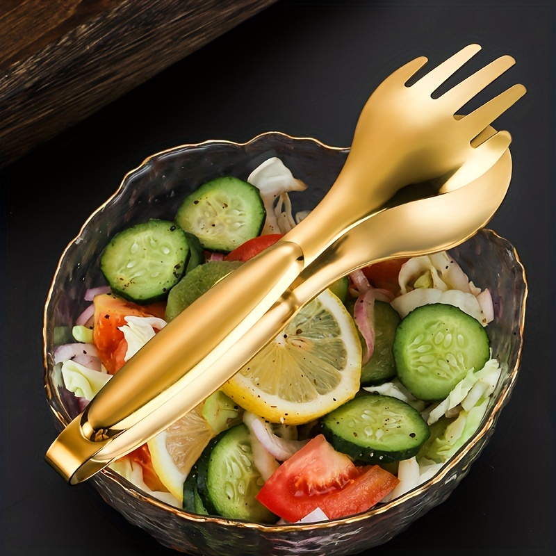 Stainless Steel Serving Tongs for Barbecue Fruit Bread Salad - Buffet Essential