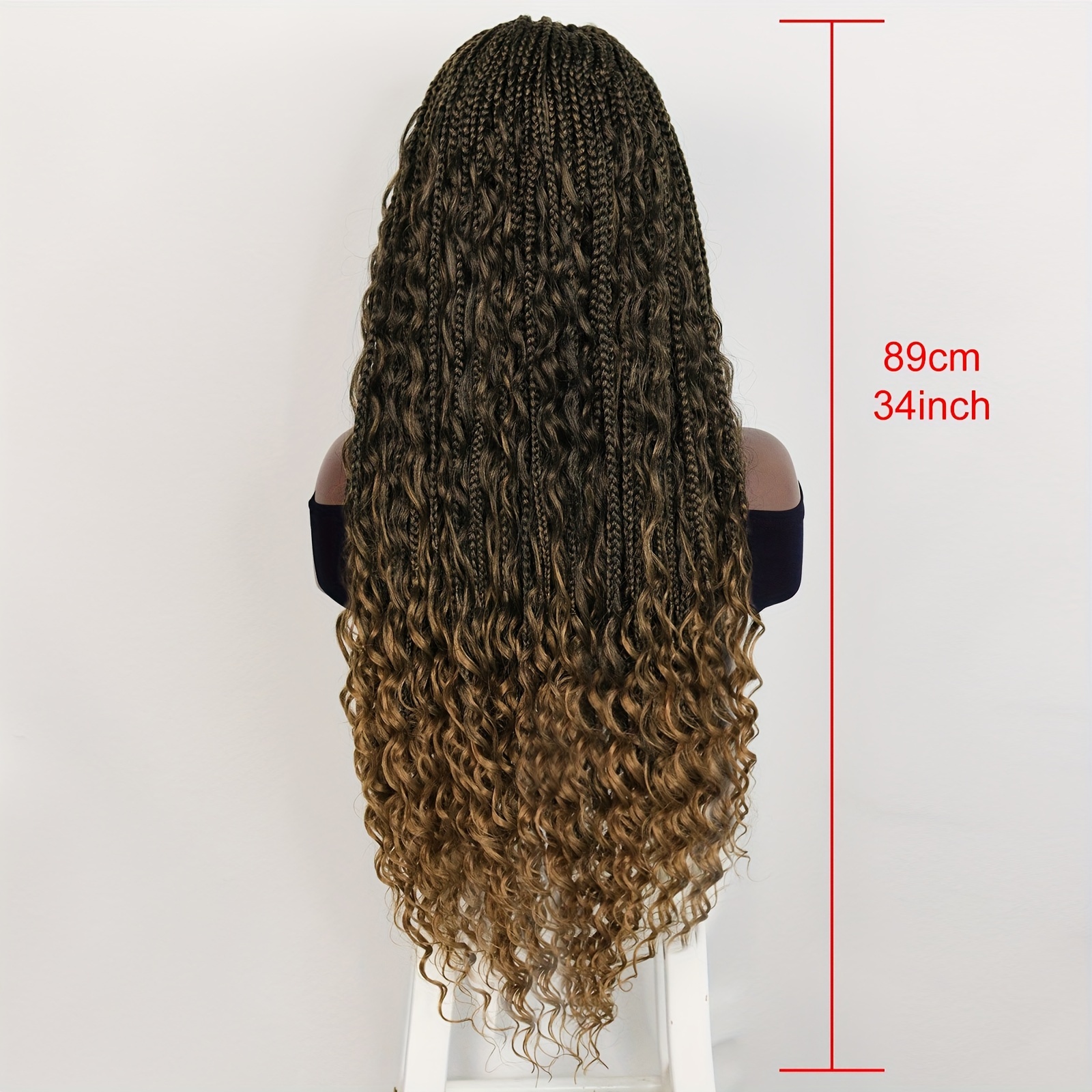 Lace Area Ombre Brown Synthetic Extra Long River Locs Faux - Temu