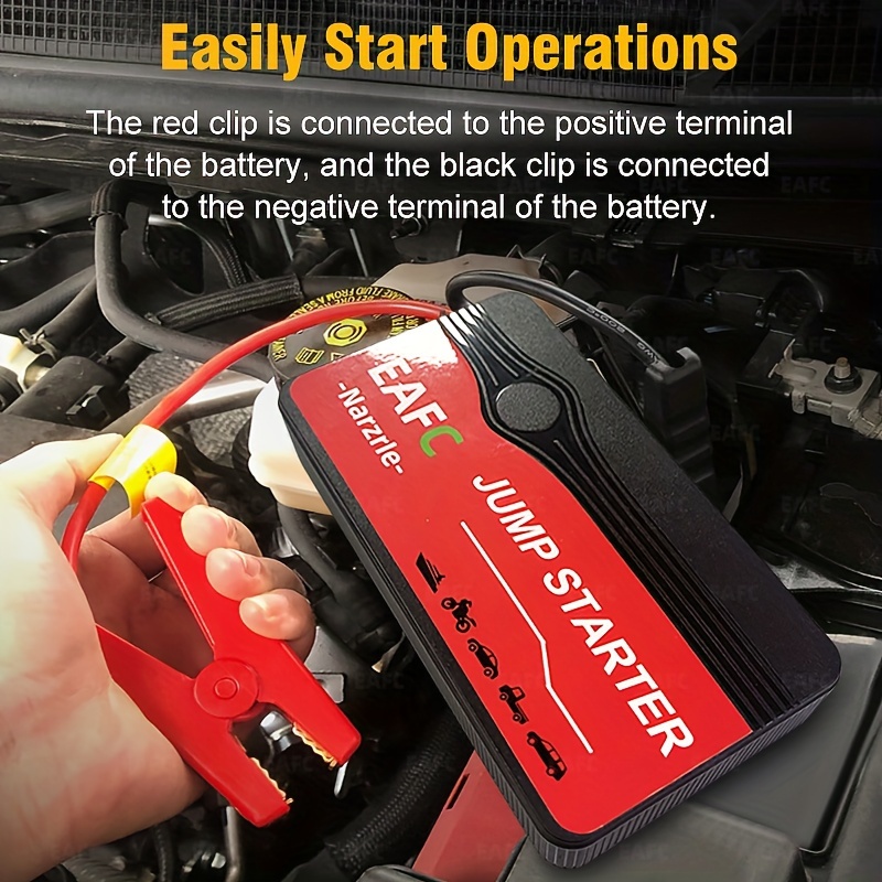 EAFC 12V Auto Starthilfe Powerbank Tragbares Autobatterie Booster