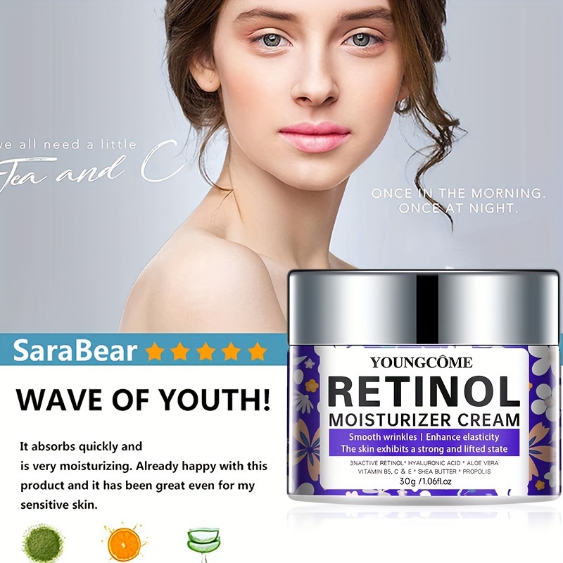Retinol Face Moisturizer Cream Smooth Wrinkles Enhance Skin Temu