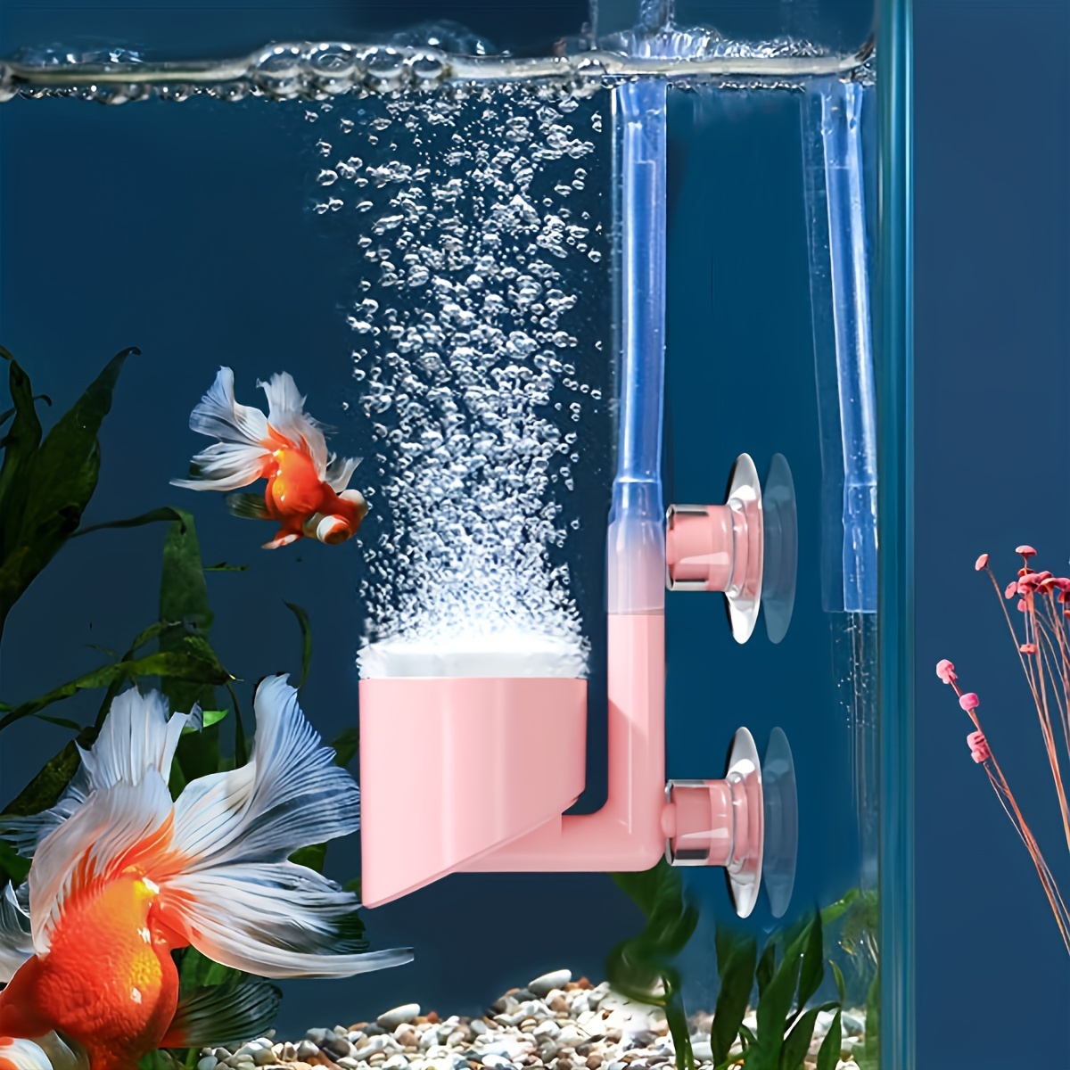 Difusor de CO2 de vidrio de polen con contador de burbujas para acuario  plantado tanque