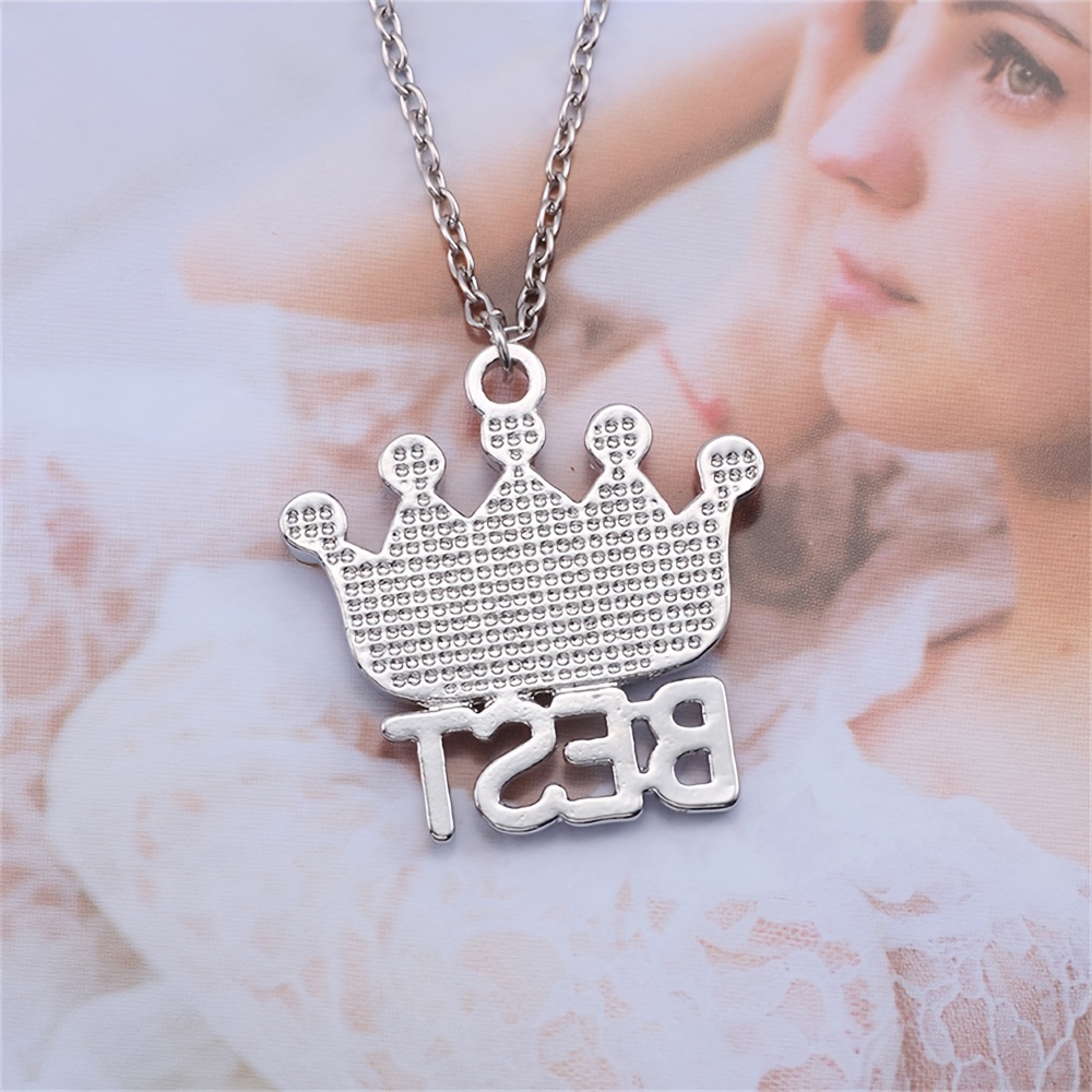 Best friend shop crown necklace