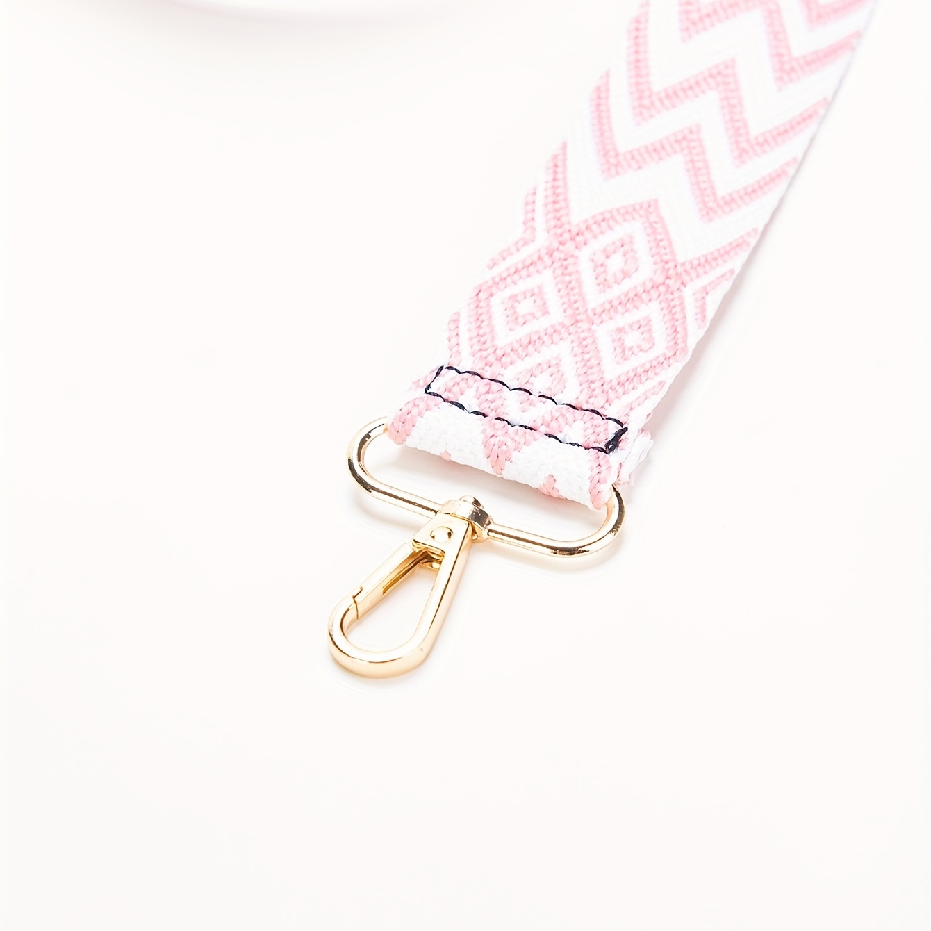Striped Pattern Adjustable Shoulder Strap Wide Purse Crossbody Strap