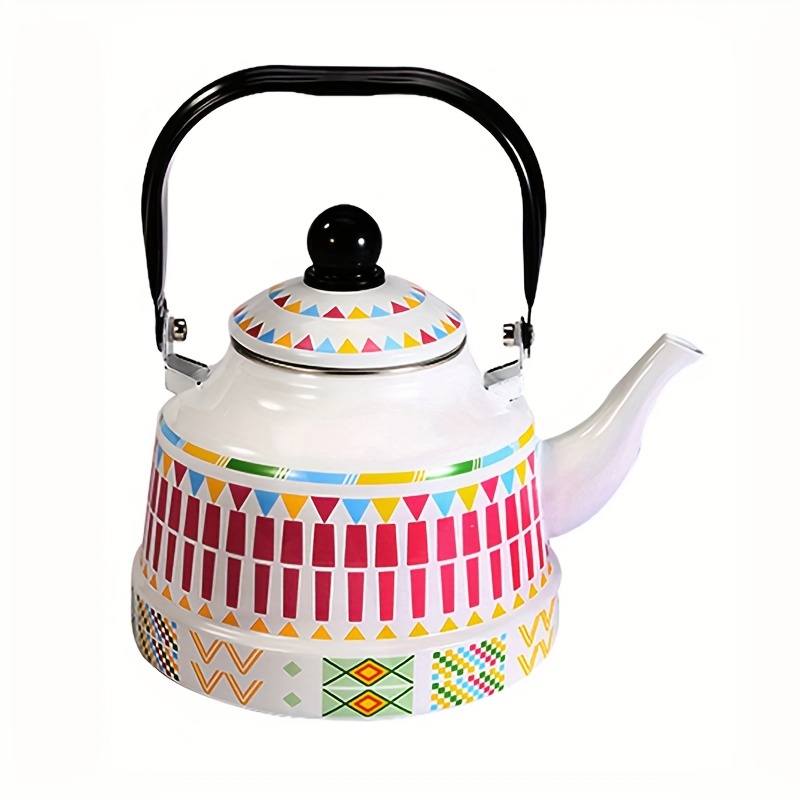 1.5L Porcelain Enamels Cute Teapot Kettle Coffee Milk Teapot Medicine Pot  Induction Cooking Gas Universal Household - AliExpress