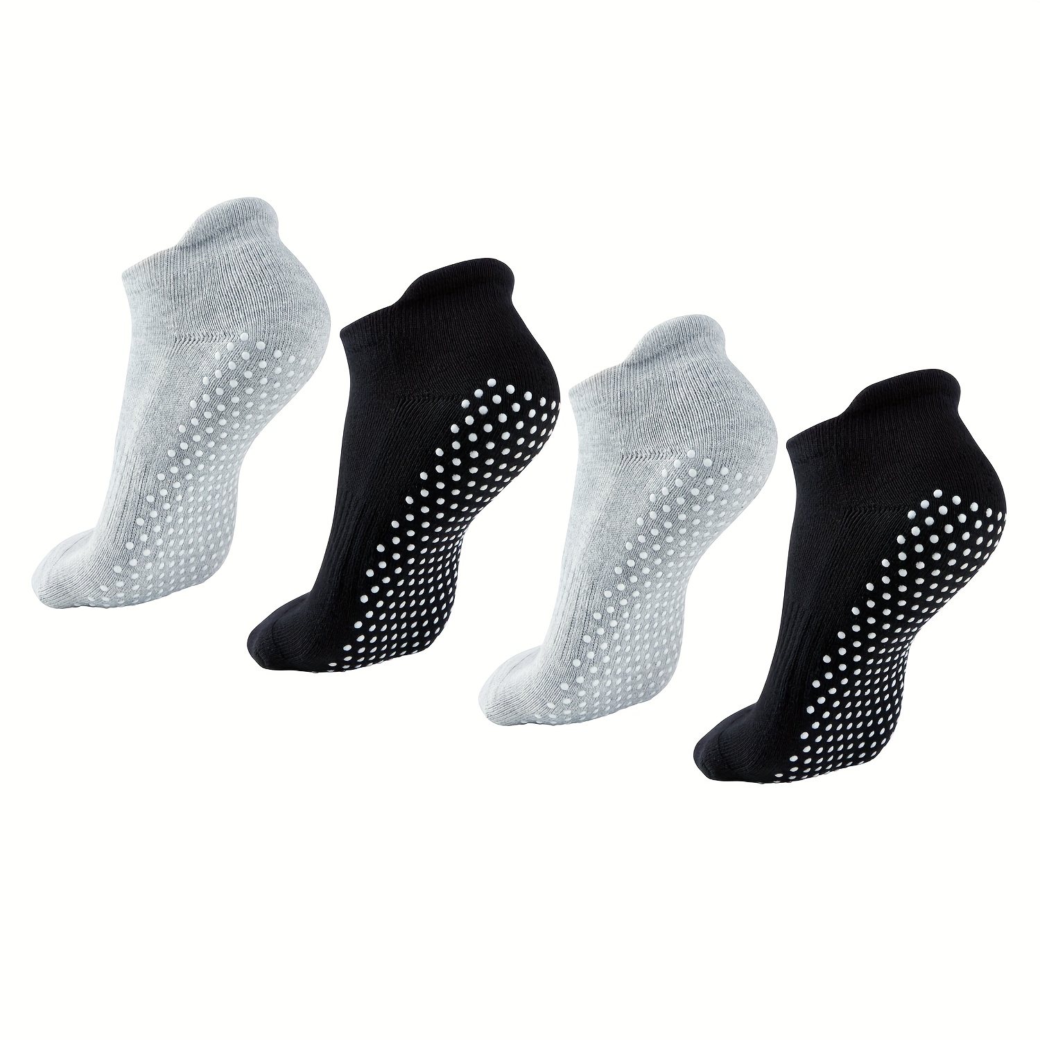 Sintege 6 Pairs Pilates Socks Grip Socks for Women Non Slip Yoga Socks  Barefoot Workout Crew Socks for Pregnant Ballet Dance
