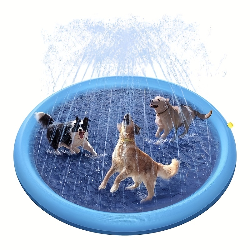 Foldable Pet Spray Pad Dog Bath Pool Thickened - Temu