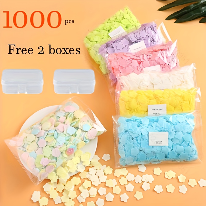 

Disposable Soap Sheets, Portable Hand Wash Paper Travel Soap Sheet, Flowers Shape Soap For Outdoor, Travel, Camping, Hiking For Daily Use