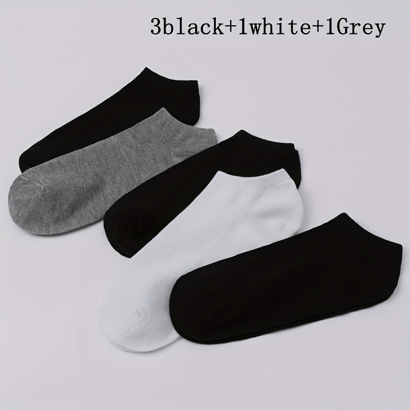 Lote de 3 pares de calcetines bajos invisibles negros para hombre