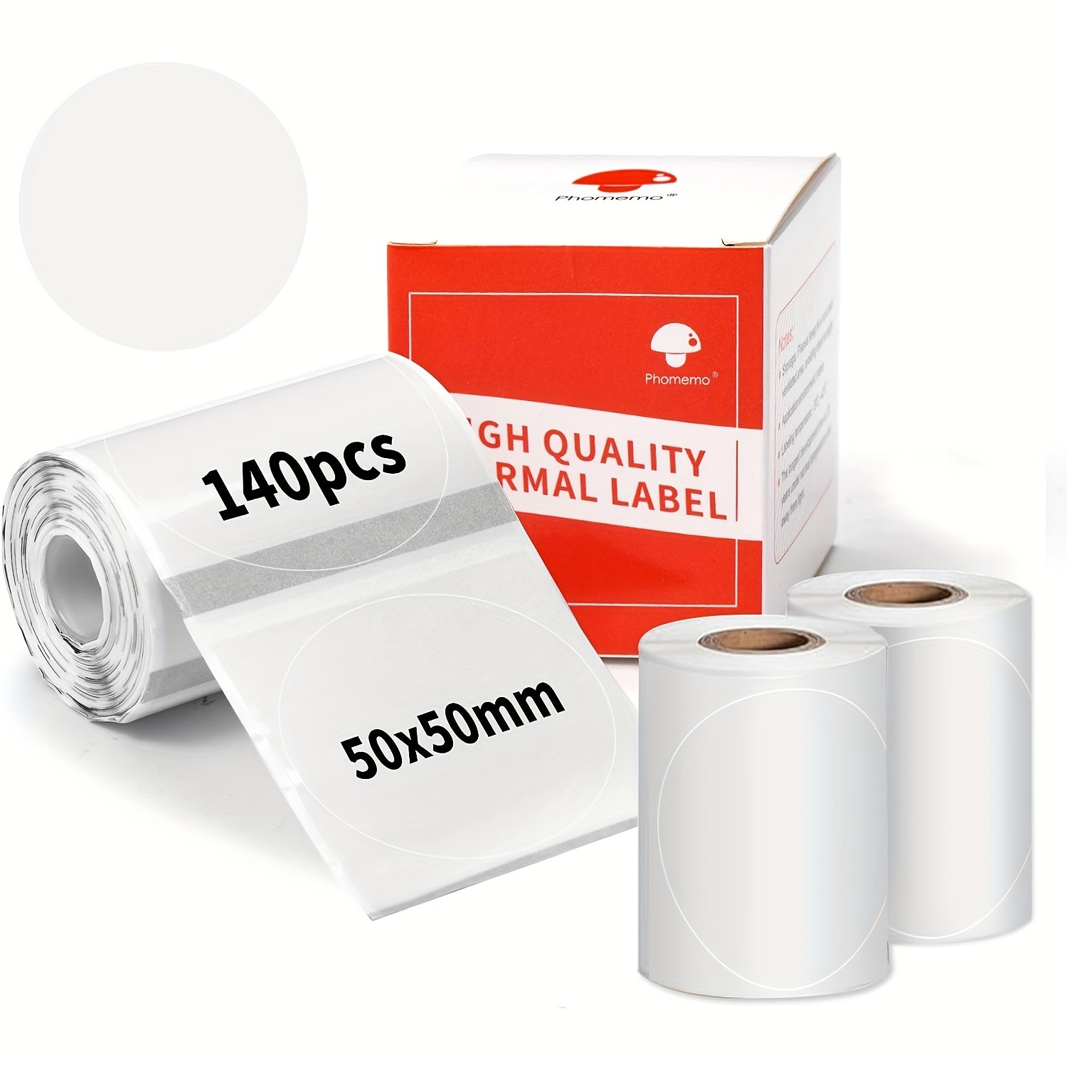 Phomemo M110 Label Paper, 40x30mm Thermal Label Printer Paper Compatible  with Phomemo M110 M200 M120 M220 Portable Label Maker, Self-Adhesive Label