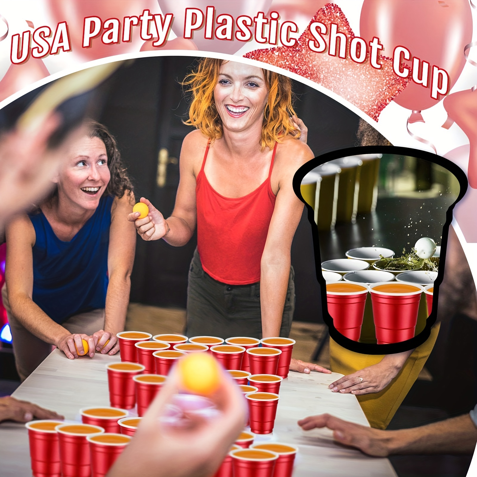 Plastic Shot Cups, Mini Disposable Shot Glasses Small Plastic Cups For  Wedding, Graduation Party, Beer Taste Serving, Snacks Samples And Tastings ( red) - Temu