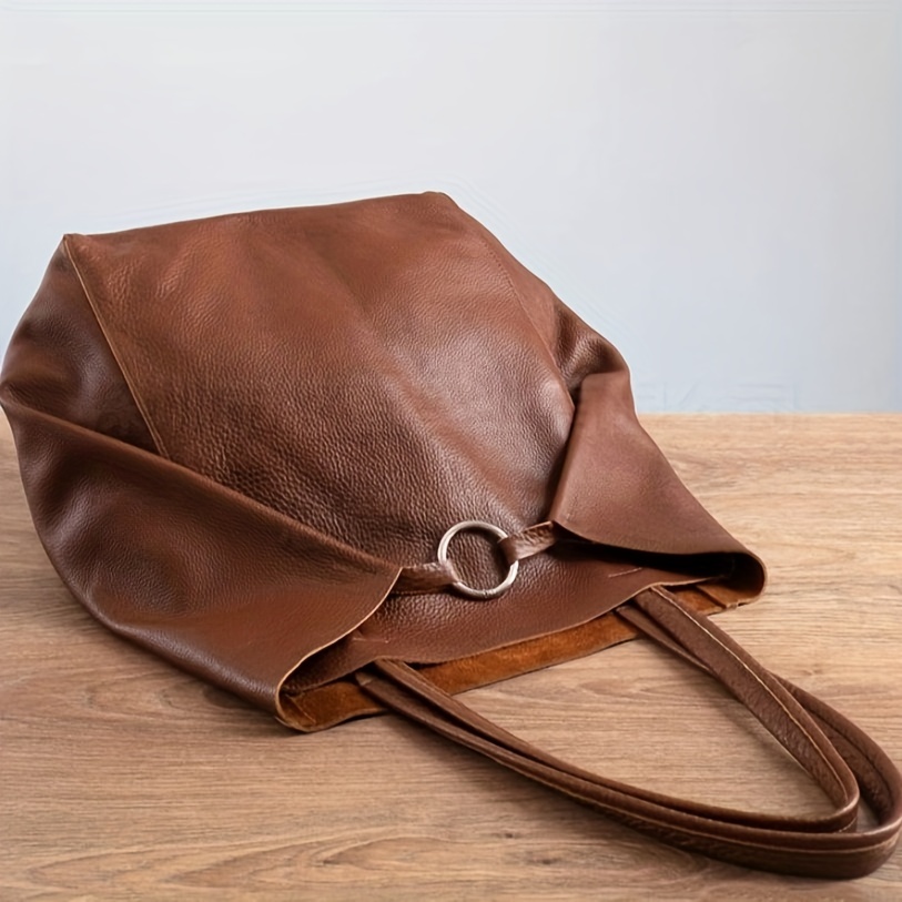 Large brown outlet shoulder bag