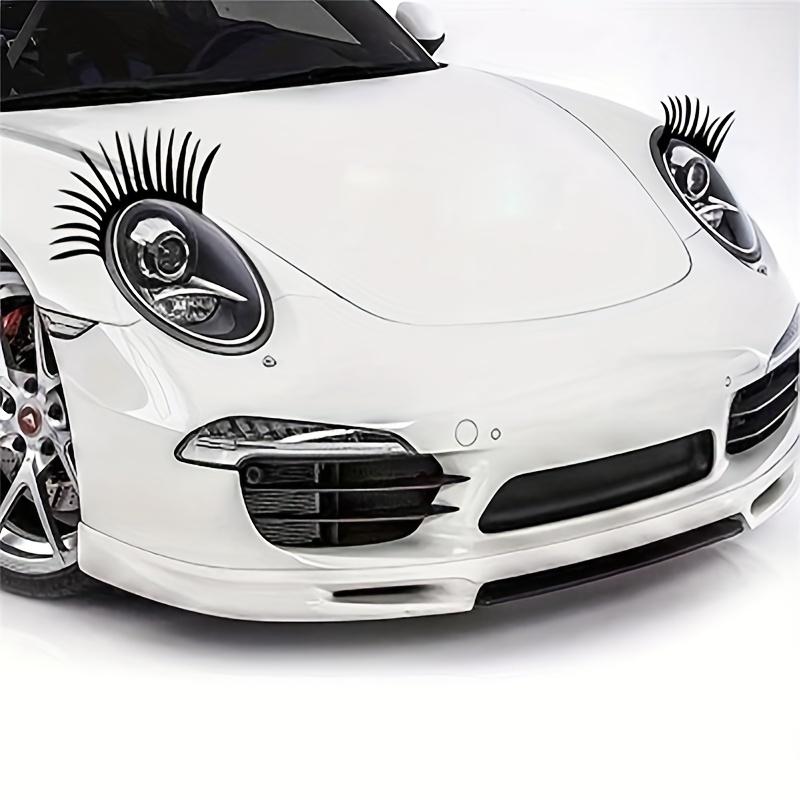 4 PCS Car Eyelashes Decal Stickers Funny Cute Auto Body Stickers