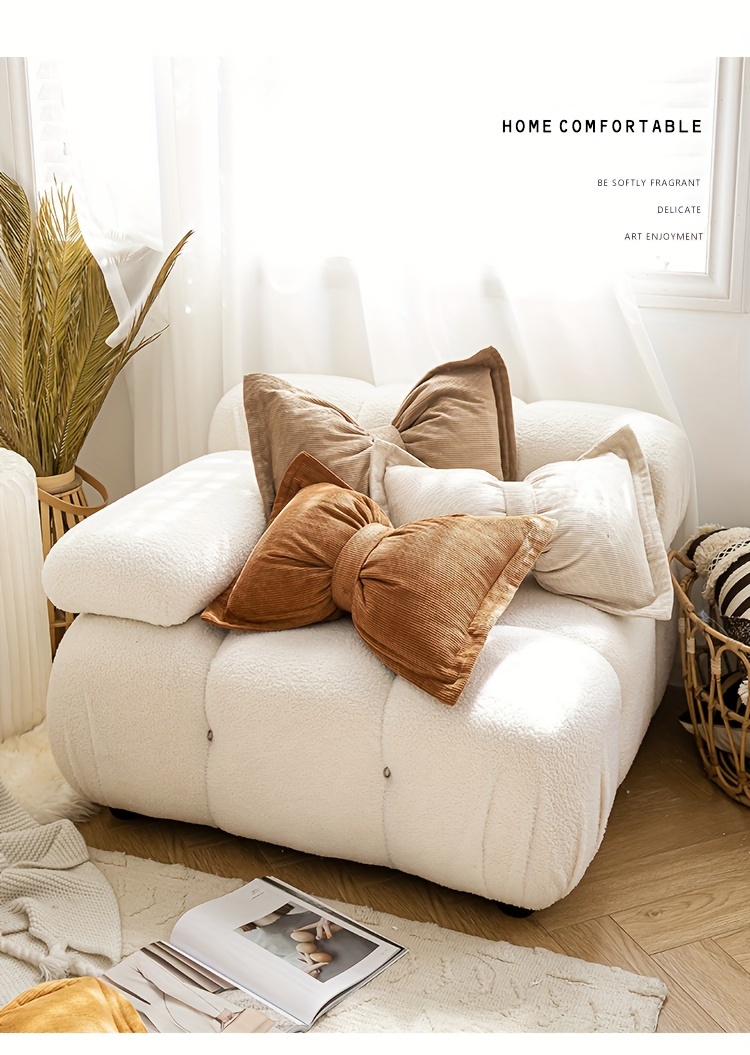 Creative Bow Pattern Throw Pillow Living Room Sofa Waist - Temu