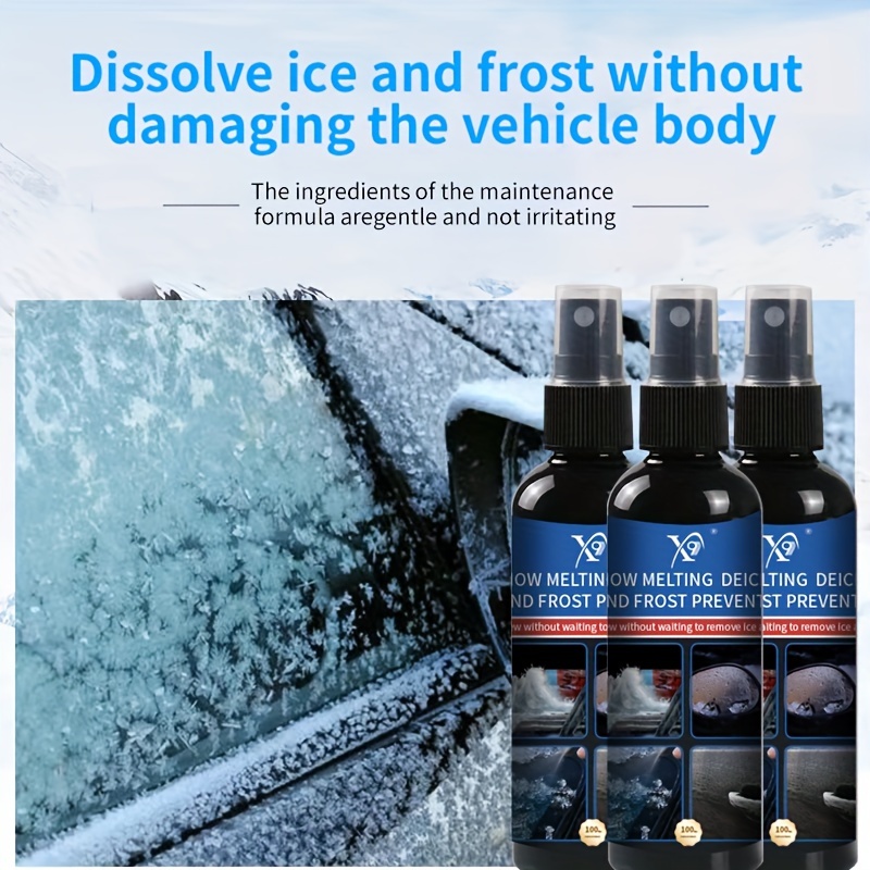 60ml Car Windshield Snow Ice Melting Spray Defrosting Cleaner Anti Snow  Agent