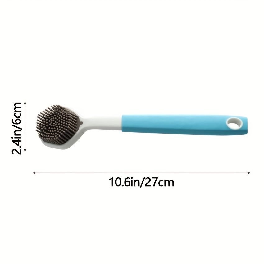 Dish Brush with Handle Vegetable Brush Double Sided Cleaning Brush Scrubber  Non Scratch Scrub Brushes Kitchen Brush for Cooking, Foods