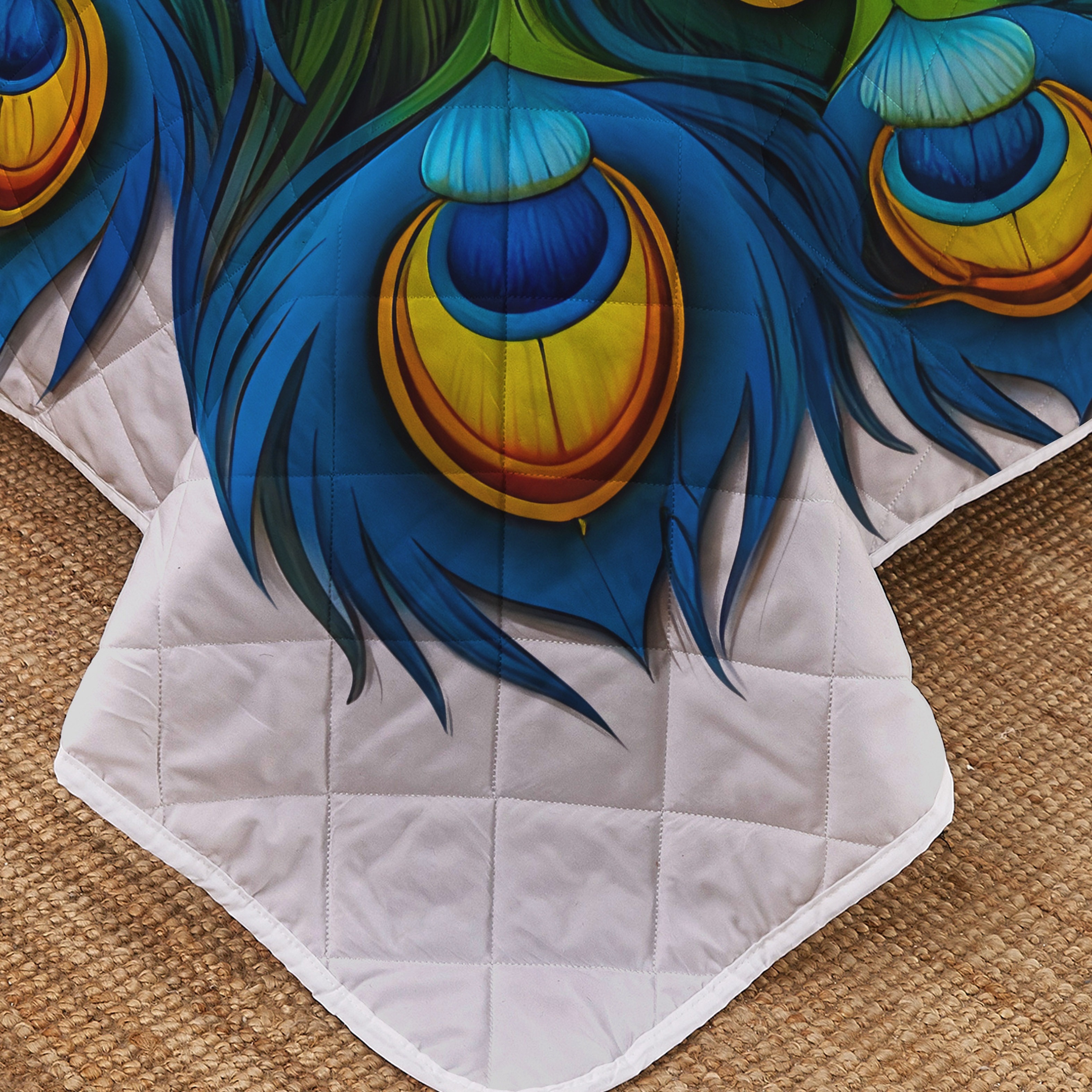 Peacock Pattern Bedspread Set (1*bedspread + 2*pillowcase - Temu Canada