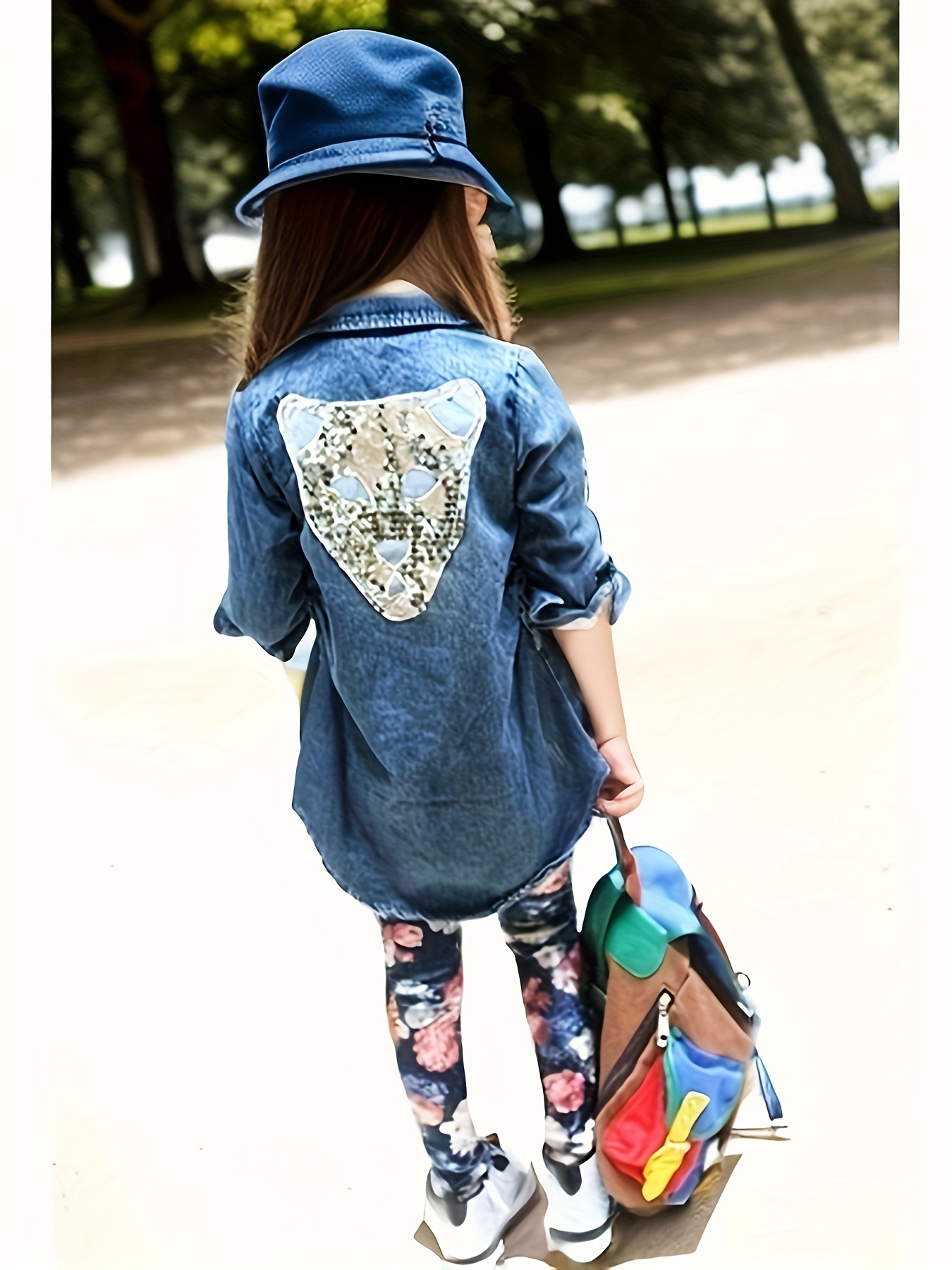 Denim jacket with hot sale tiger on back