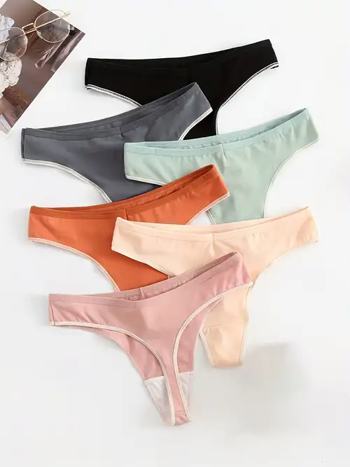 Women's Cotton Letter Panties, Sporty Seamless Low Waist Thongs Briefs, Women's  Underwear & Lingerie, Shop On Temu And Start Saving