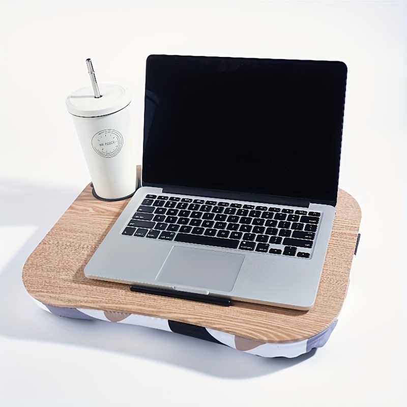 Lap Laptop Desk Portable Lap Desk with Pillow Cushion, Fits Up to