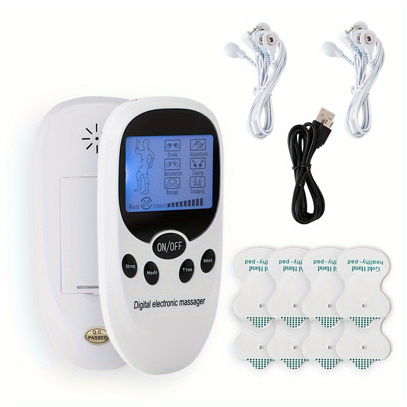 Digital Tense Machine Ems Massager Electric Pulse Muscle Stimulator For  Back Neck Electrode Massage Pads Convenient Use At Home - Temu Lithuania