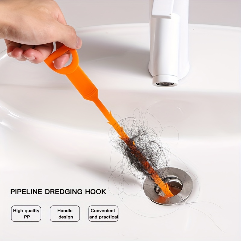 Extended Sewer Dredging Hook, Drain Clog Remover, Sewer Hair Catcher,  Plastic Drain Dredging Tool, For Drain, Sink, Pipe, Sewer, Bathtub Drain,  Cleaning Tool, Cleaning Supplies, Back To School - Temu