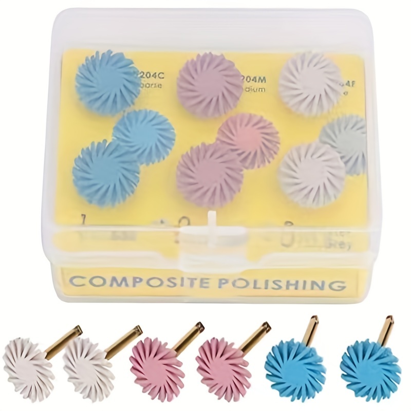 Dental Composite Resin Polishing Disc Kit Brush Burs Diamond - Temu