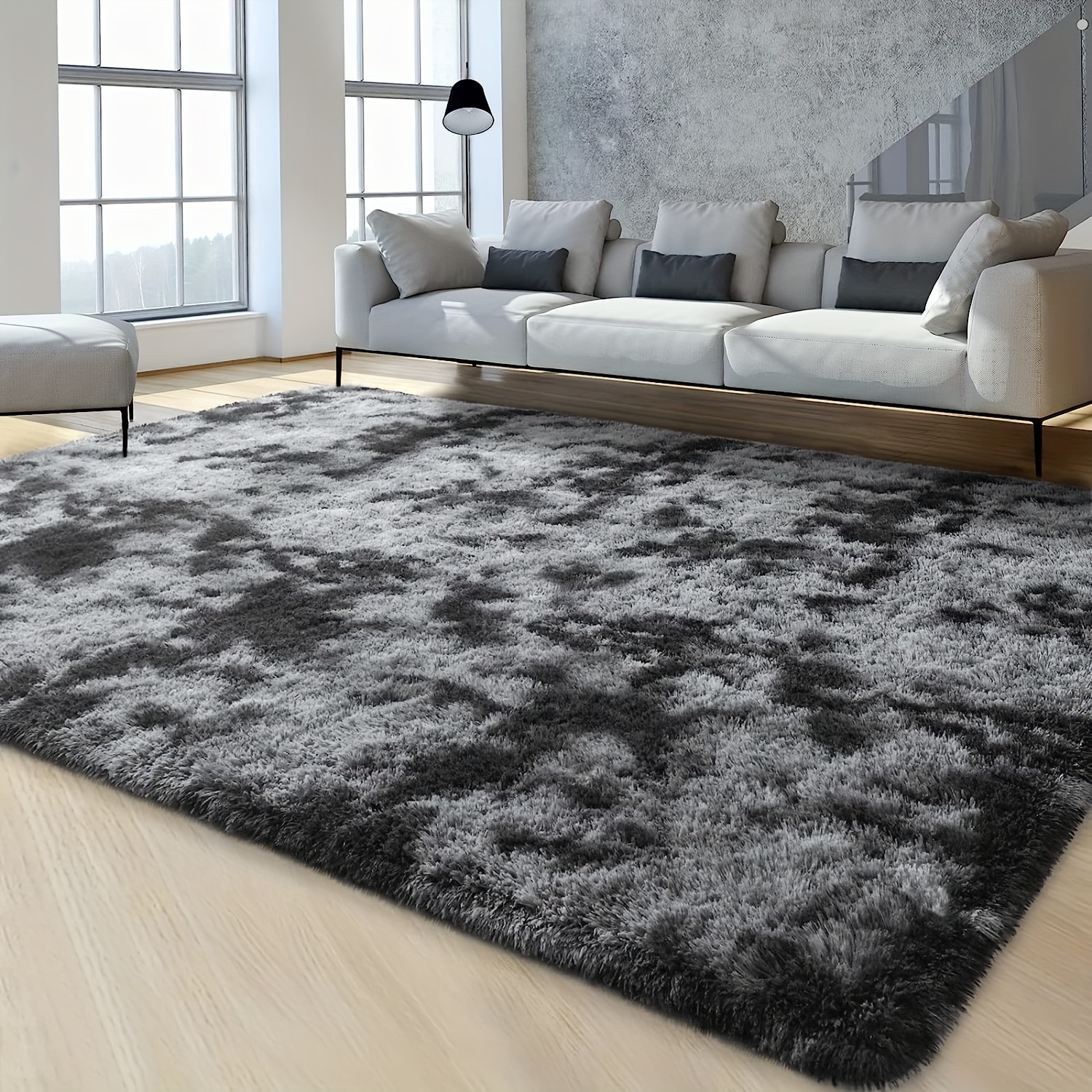 Teppiche Wohnzimmer Teppich Unregelmäßige Form Flauschige Plüsch