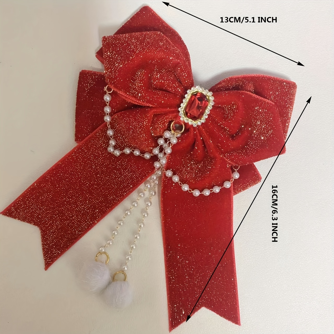 Girls Elegant Sweet Ribbon Lace Bow Hair Clips Decorative - Temu