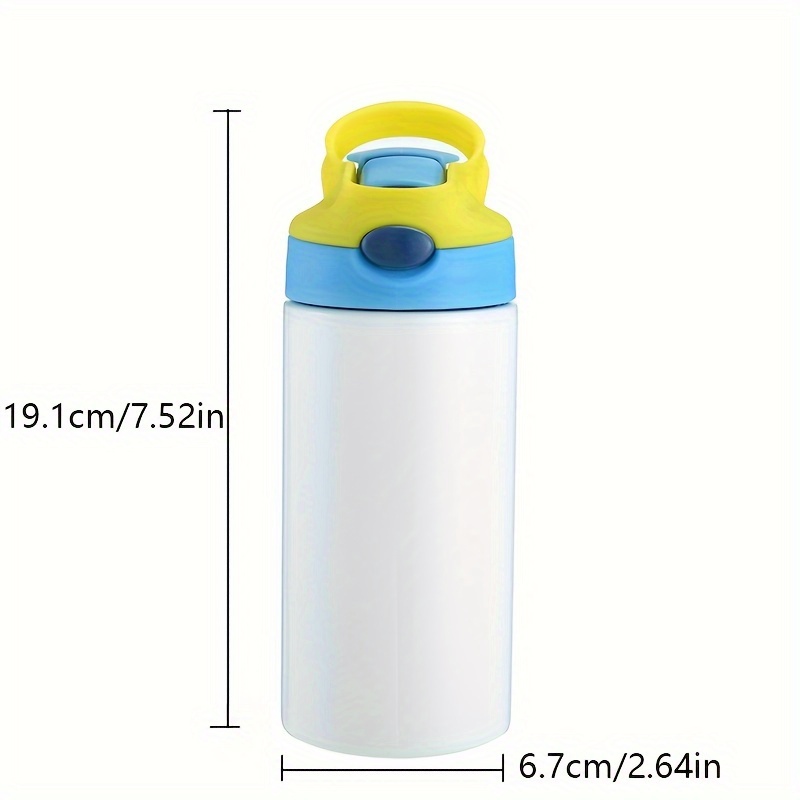 Kids Water Bottle 12oz Stainless Steel w/ Straw Vacuum Double Wall  Insulated Cup