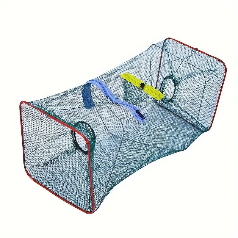 Portable Foldable Fishing Bait Trap - Catch More Fish with this Shrimp Cage  and Crab Crayfish Net
