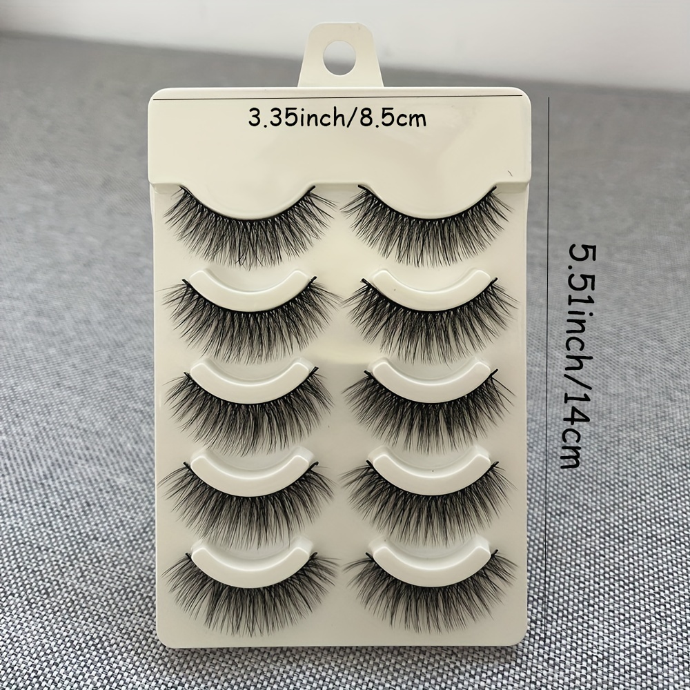 3D Mink Lashes Natural Look Fluffy Cat Eye Wispy False Eyelashes Extension